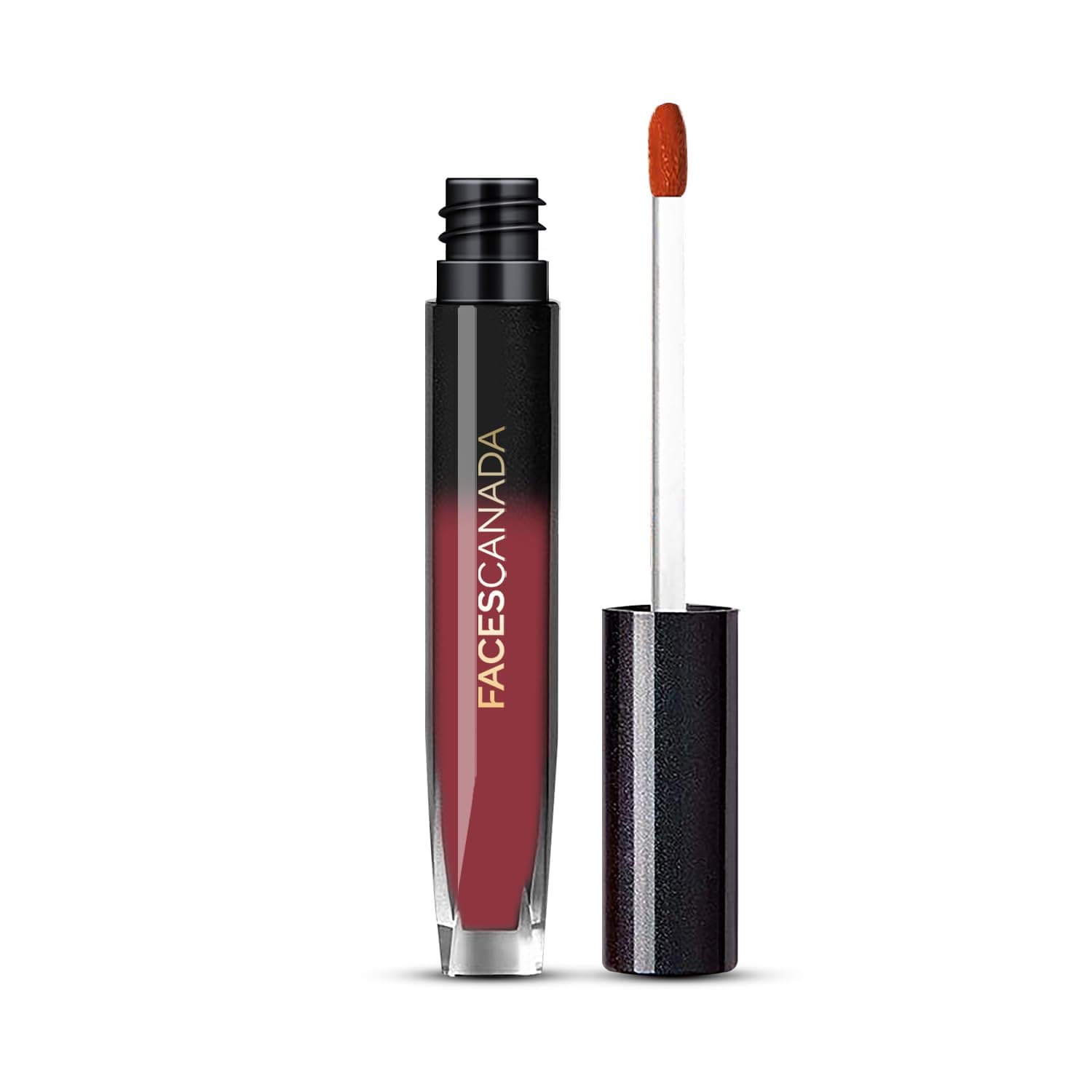 FACESCANADA Comfy Silk Liquid Lipstick - Elegant Maroon 08, 3ml | Satin Matte HD Finish | Luxe Comfort | Longlasting | No Dryness | Smooth Texture | Mulberry Oil & Shea Butter For Plump Hydrated Lips