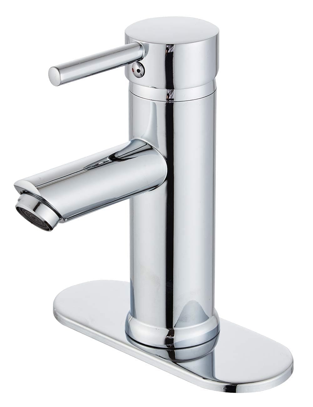 Modern Bathroom Vessel Sink Single Handle Deck Mount Faucet, Chrome Finish