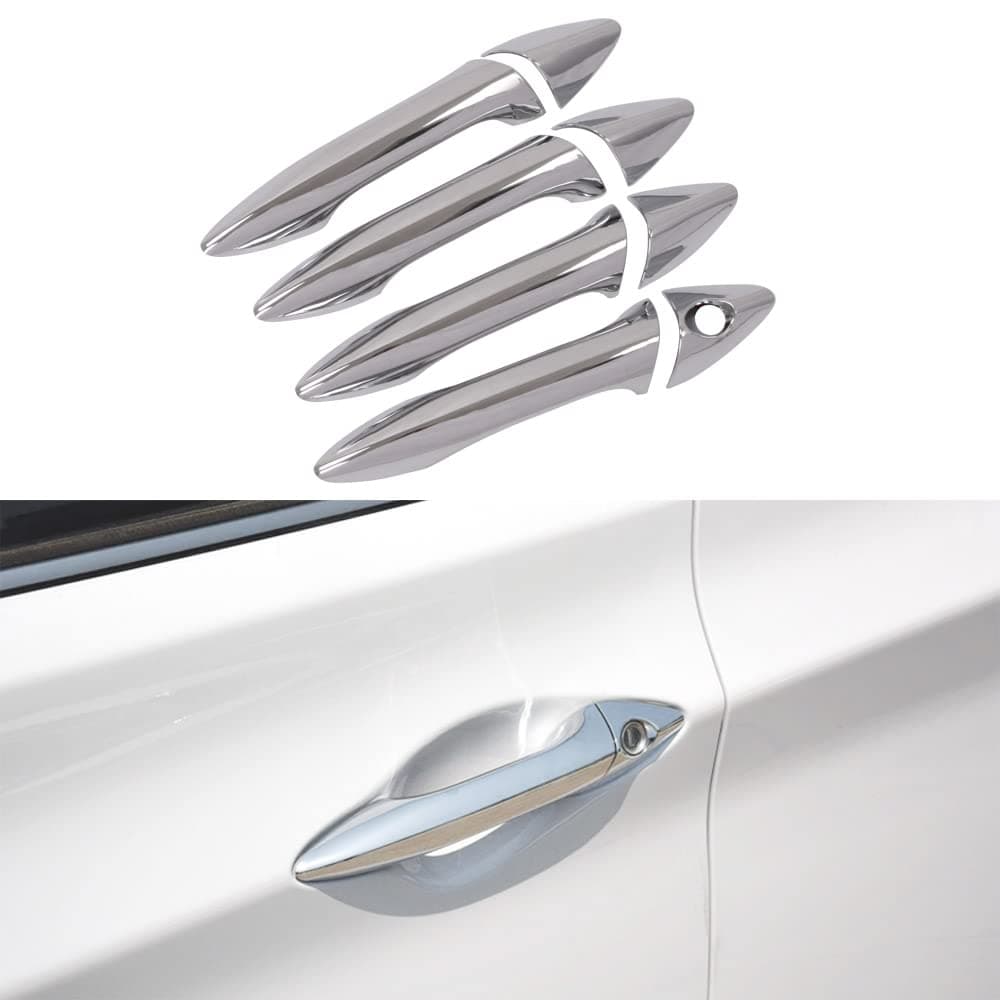 Doors Handle Cover 8pcs for Hyundai Elantra 2012-2014 Left Hand Drive Car, ABS Triple Chrome Plated, Decoration and Protection for Handle of Car