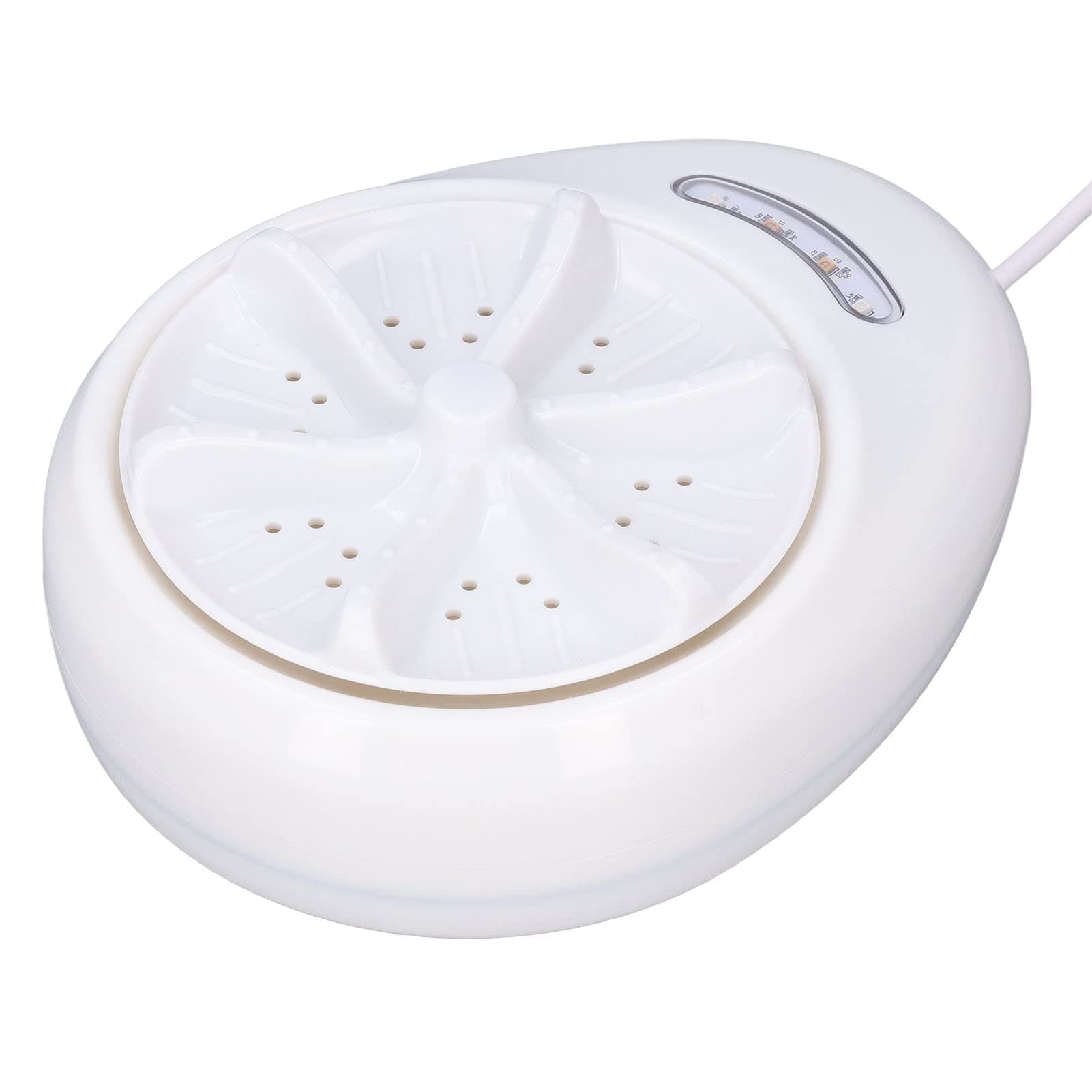 Portable Mini Washing Machine, Top Load, 4kg Capacity, White, High Efficiency, 4 Modes, IP68 Waterproof, 60db Noise, 120W, 50/60Hz, Perfect for Travel, Business Trip