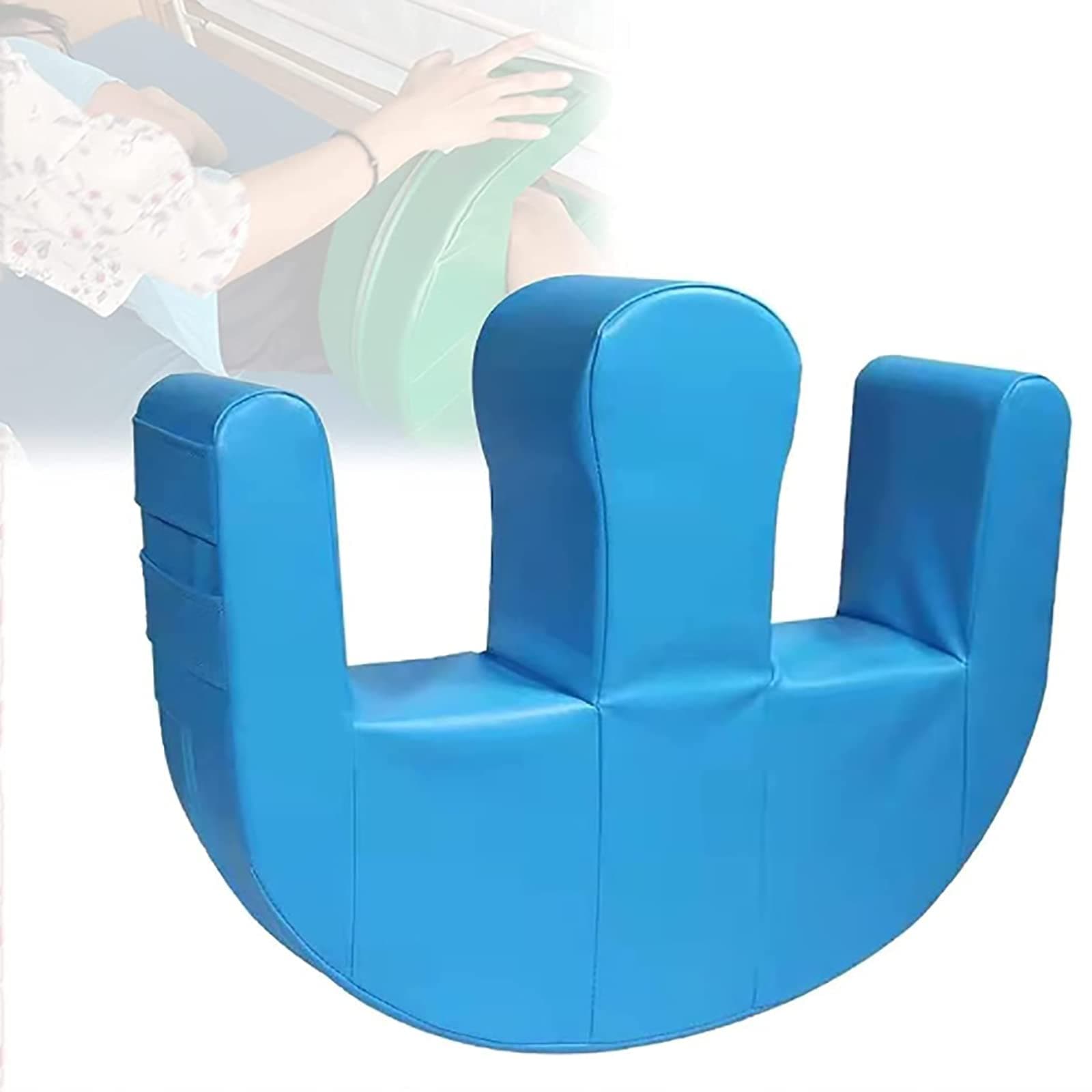 summerr Patient Turning Device, Elderly Padded Bed Transfer Nursing Tool Leg Positioner Pillows, Paralyzed Patients Safety Lifting Aids Home Bed Assist (Color : Blue)