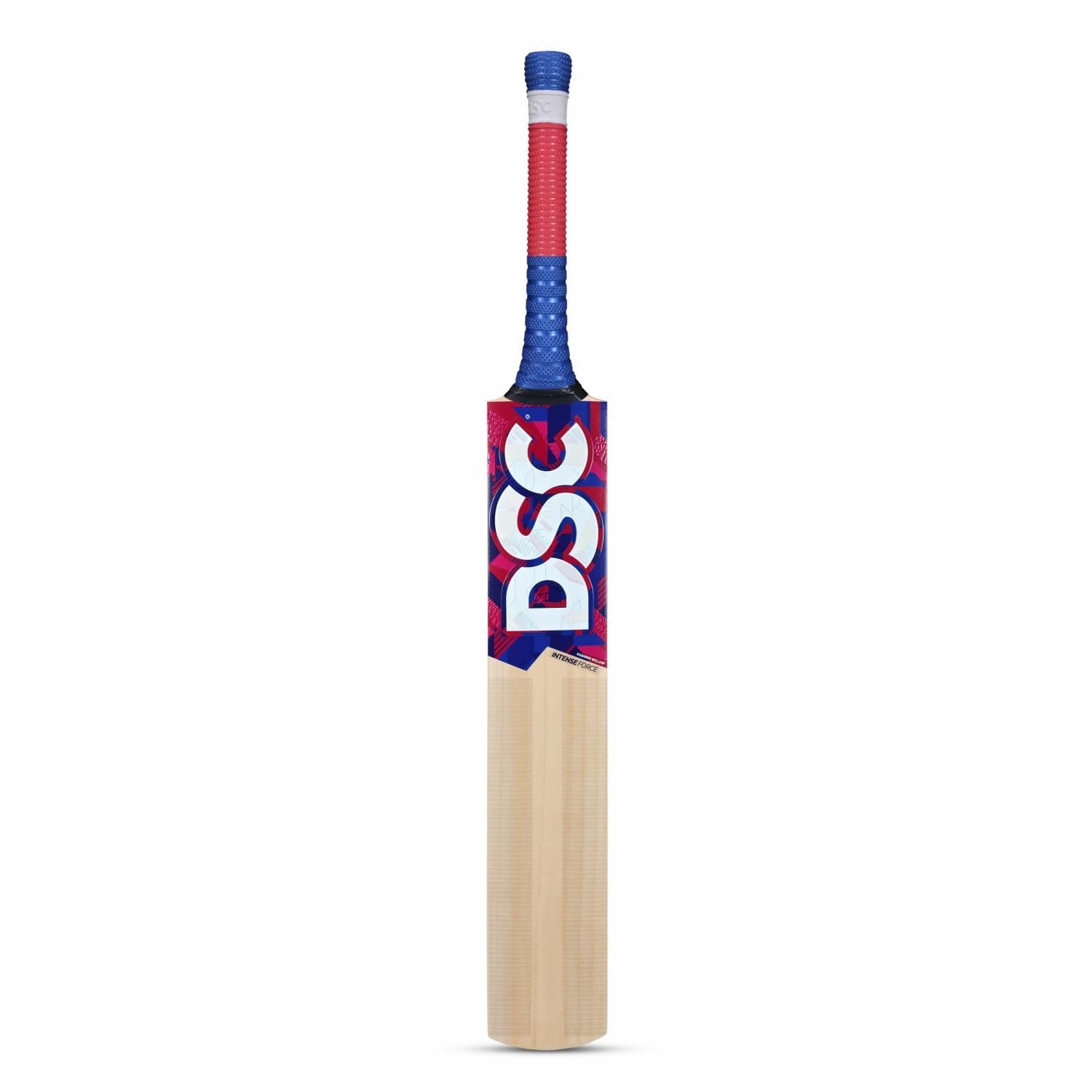 DSC Intense Force Kashmir Willow Cricket Bat for Leather Ball |Size-5 | Light Weight | Free Cover (Multicolour)