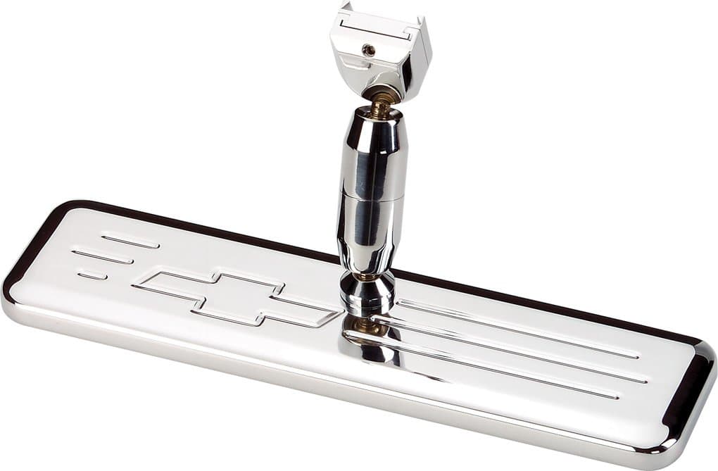 Billet Specialties 257340 Mirror, Rear View, Rectangle, 9.375 in Wide x 2.438 in Tall, Bowtie, Aluminum, Polished, Each