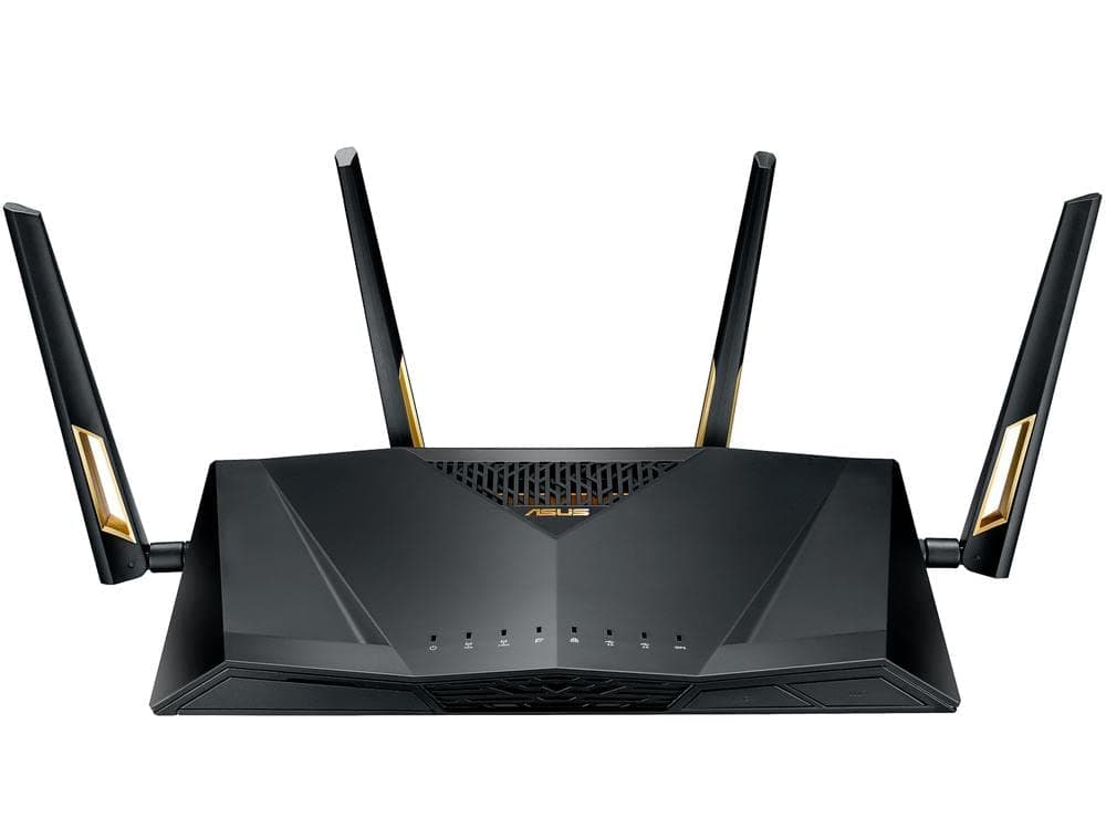 ASUS Quad-Core, Next-Gen WiFi 6, 6000 Mbps Wireless 802.11ax Dual Band Wi-Fi Adaptive QoS AX6000 Router (RT-AX88U) (Black)