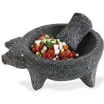 Preseasoned Pig Molcajete KM-03
