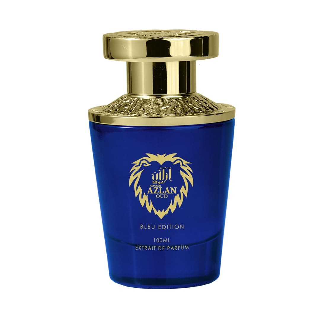 Al Haramain Azlan Oud Bleu Edition Extrait de Parfum 100ml | Bold Spicy Woody Perfume for Women and Men | Long-Lasting Amber & Vetiver Scent | Premium Arabic Fragrance with Confident Masculine Aura