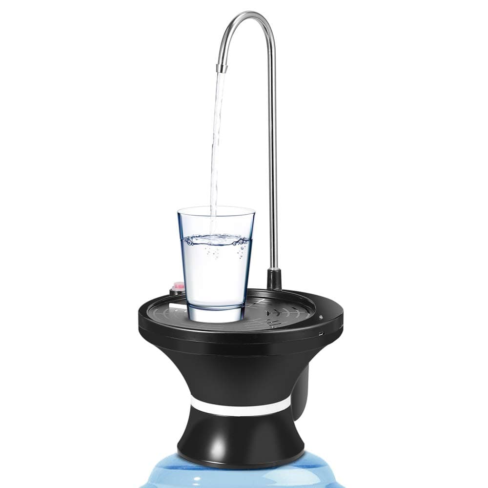 Tanice Water Bottle Pump Automatic Electric Drinking Water Pump for 1-5 Gallon Water Jug USB Rechargeable BPA-Free Water Bottle Dispenser Portable for Home Kitchen Office Camping