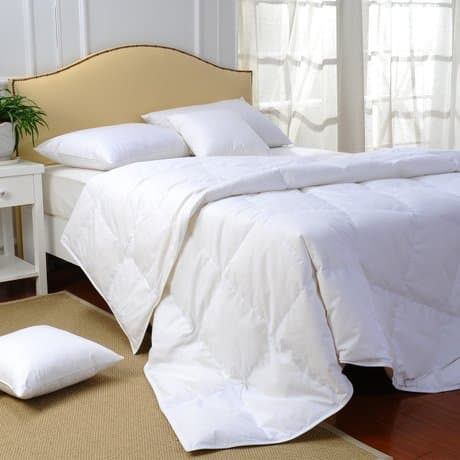 REAL White Duck Down & Feather Duvet For SUMMER LIGHT WEIGHT 100% Cotton Cover,Single Twin Double King Super King Washed 4.5 Tog,White