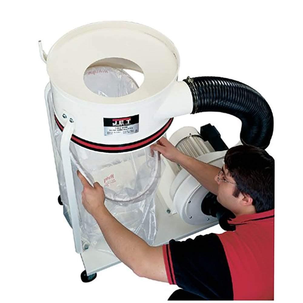 JET 709563 Collection Bags, Clear Plastic, 20" Diameter (5-Pack)