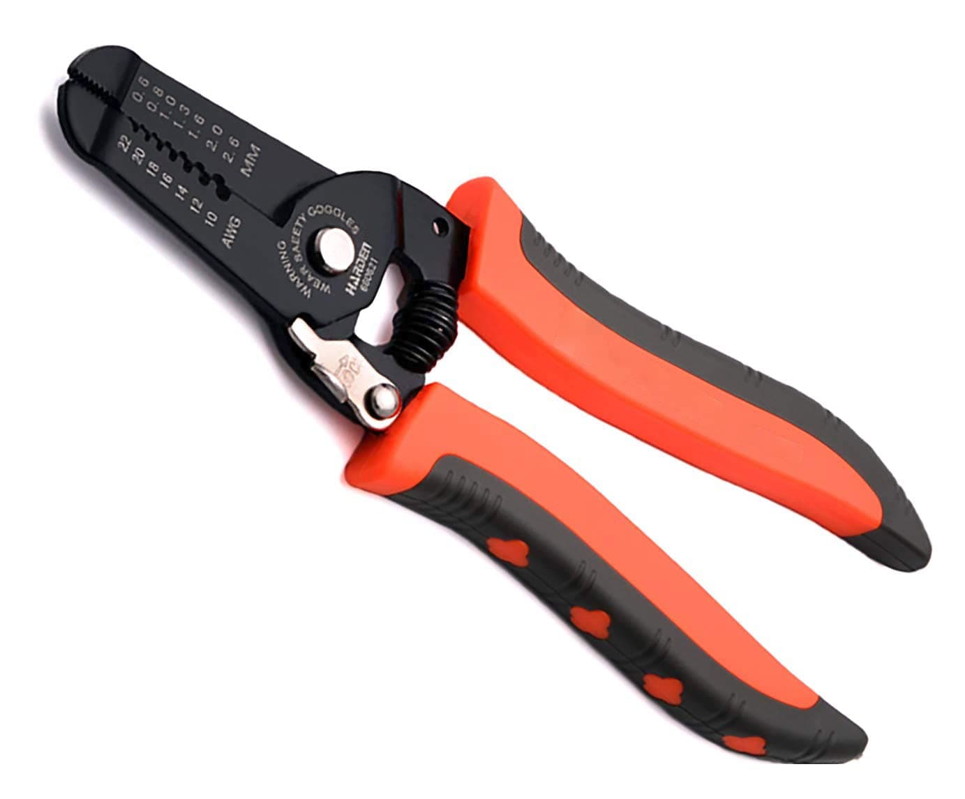- Harden 7" Professional Electric Wire Cutter Stripper - with Wire Stripping Force Adjustable Knob & Save Labour Force Spring Design - 660621
