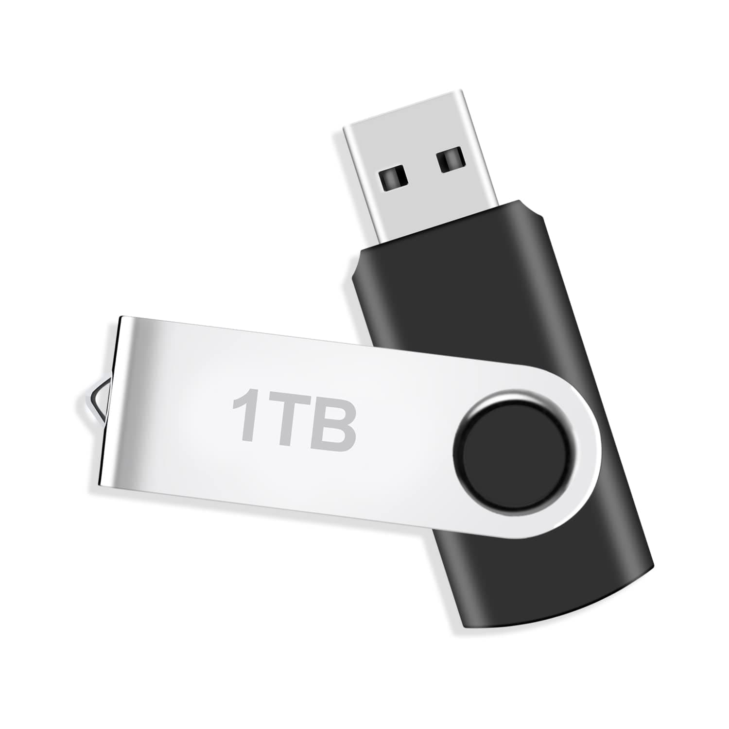 USB 3.0 Flash Drive, LUNANI 1TB USB Drives High Read Speed Thumb Drive 1000GB Swivel Design Memory Stick 1 Terabyte Jump Drive for Computer/Laptop Black