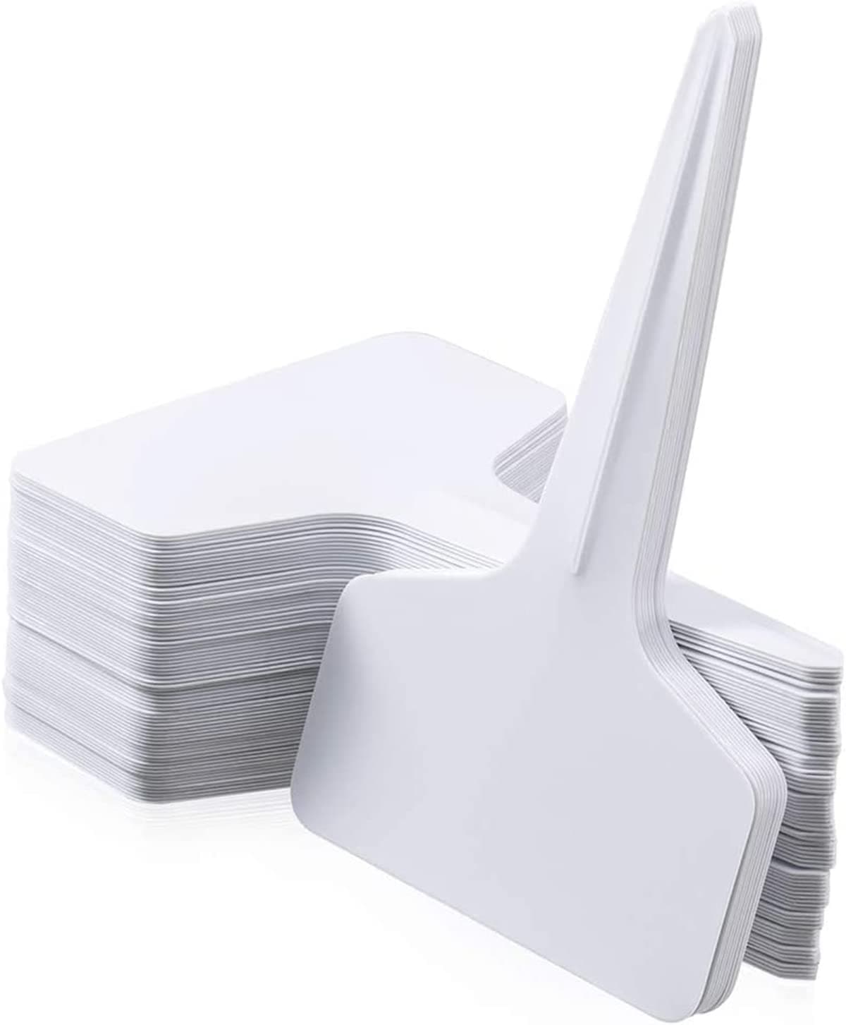 Beibi Plastic Plant Labels (Pack of 120, White)