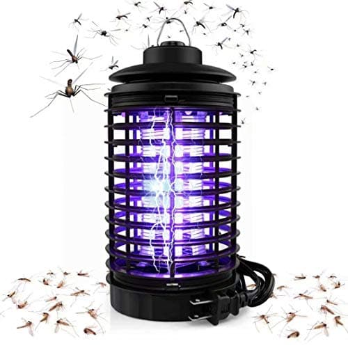 Kenneth Wagner Electric Bug Zapper, Powerful Mosquito Trap, Light-Emitting Mosquito Lamp with Hook, Flying Insect Trap for Indoor(Black)