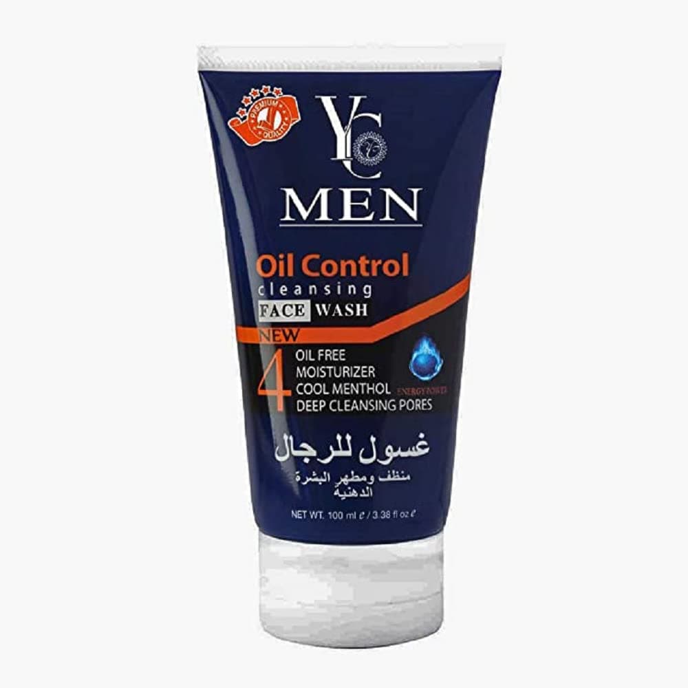 Men Oil Control Cleansing Face Wash - 100ml, White