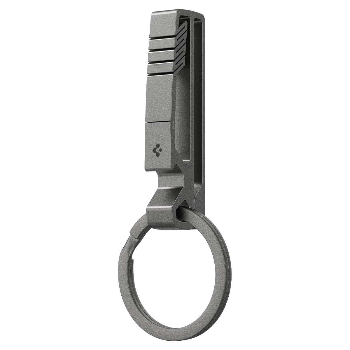 Life Metal Fit Titanium Belt Loop Key Ring Clip Holder, Car Keychain Key Clip for Belt, Bottle Opener Key Chain Ring for Men and Women - Gunmetal