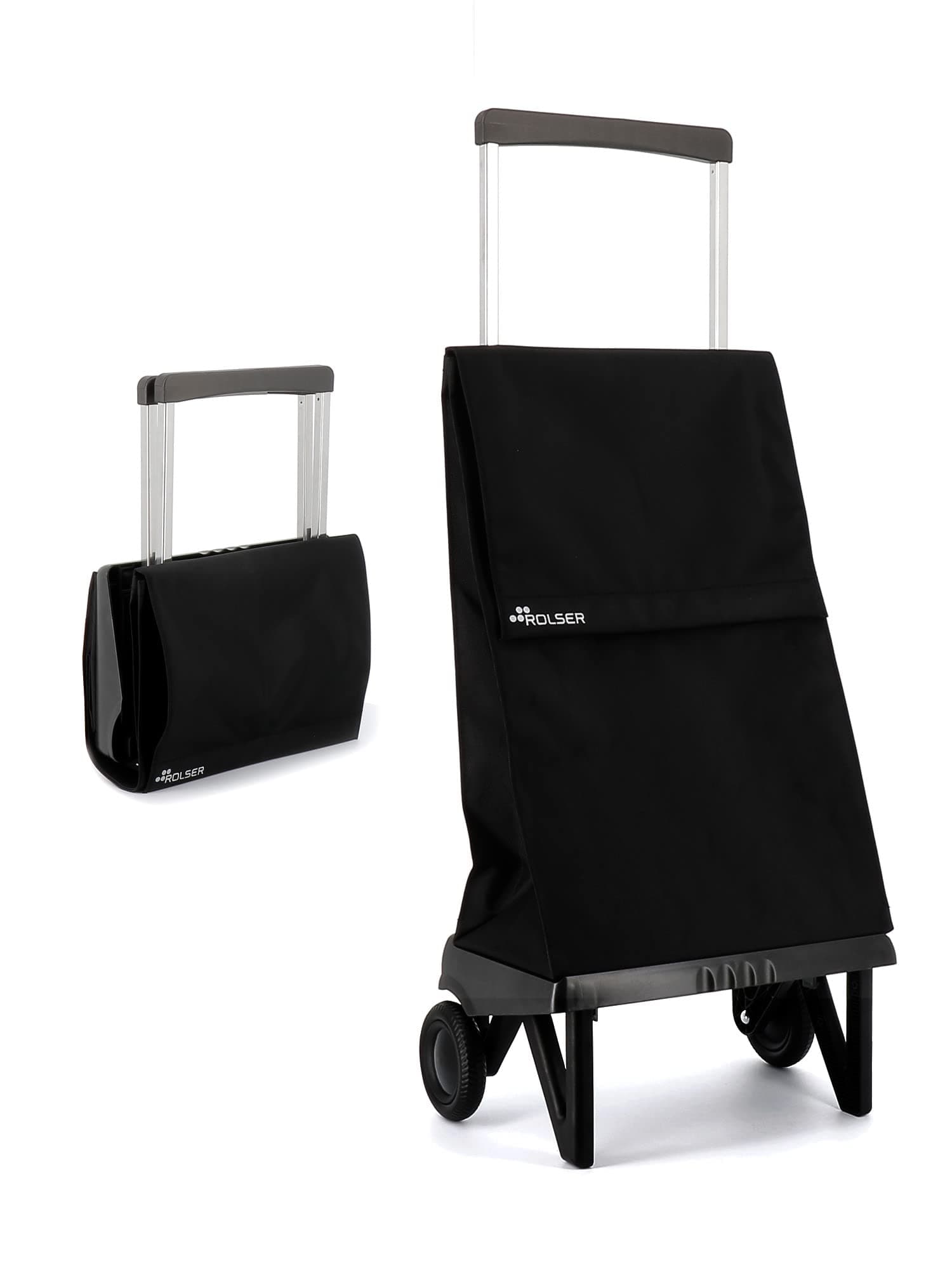 Plegamatic MF 2 Wheel Foldable Shopping Trolley - Black