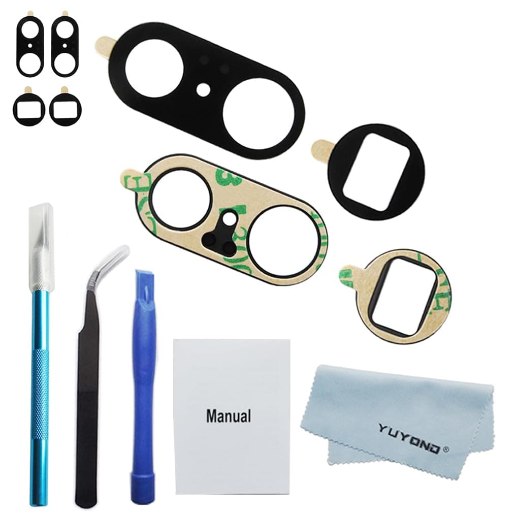 4pcs(2 Set) OEM Original Rear Back Camera Glass Lens Replacement for Google Pixel 7 Pro with Repair Tools Kit and Installation Manual (for Pixel 7 Pro 6.7")