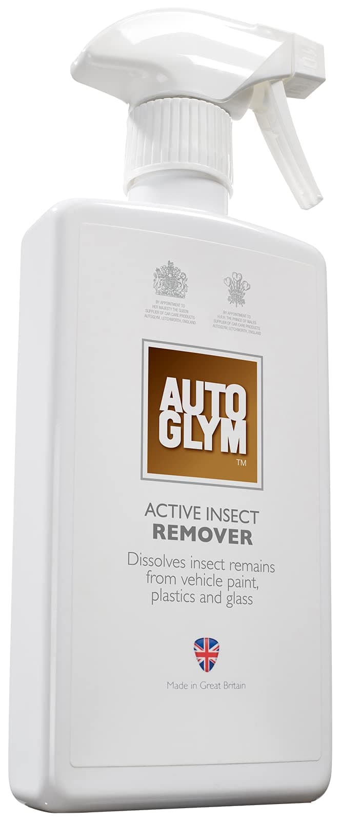 Autoglym Active Insect Remover, 500ml - Bug Remover For Cars, Quick and Effective Car Care Solution Dissolves Insect Remains From Vehicle Paint, Plastics and Glass