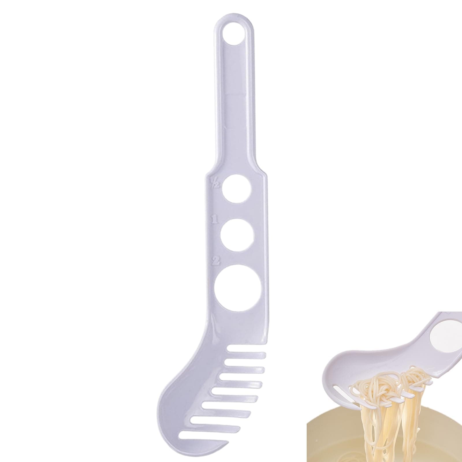 Spaghetti Measurer Tool Spoon Pasta Ladle Tool for Cooking, Multifunctional Kitchen Spaghetti Utensil for Restaurants Homes Hotels