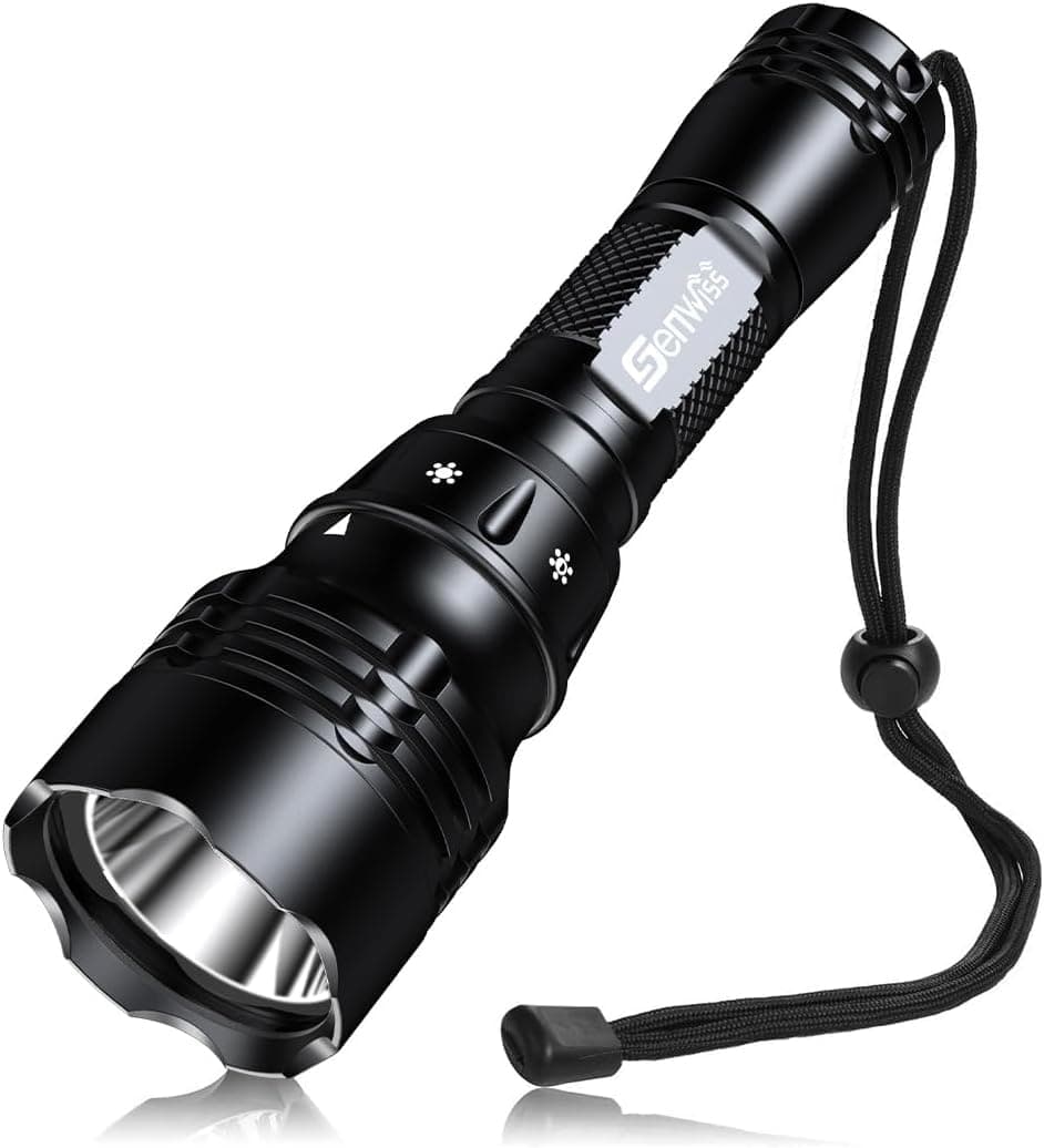 Dive Torch,Scuba Diving Flashlight 1000 Lumens Super Bright XPL-LED Rechargeable 80M Underwater Dive Lights Waterproof