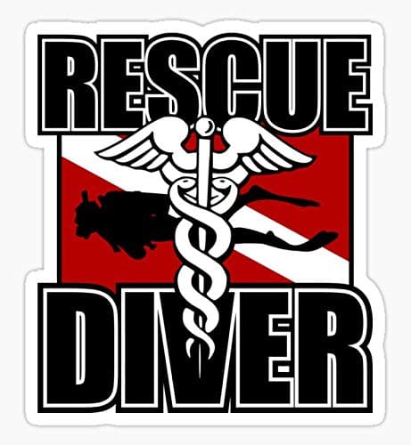 Rescue Diver - Sticker Graphic - Decal Sticker