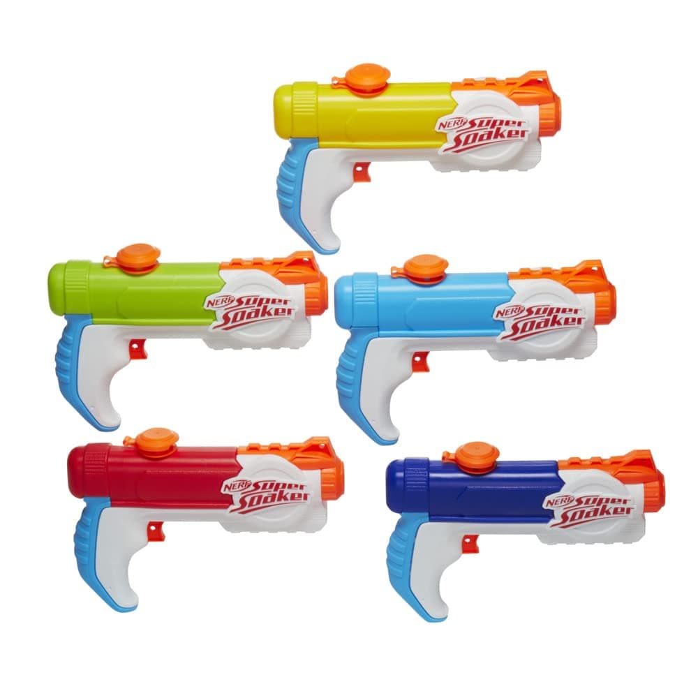 NerfSuper Soaker Piranha Multipack Includes 5 Piranha Water Blasters, Each Tank Holds 6 Fl. Oz., Fun for Kids and Adults (Amazon Exclusive)