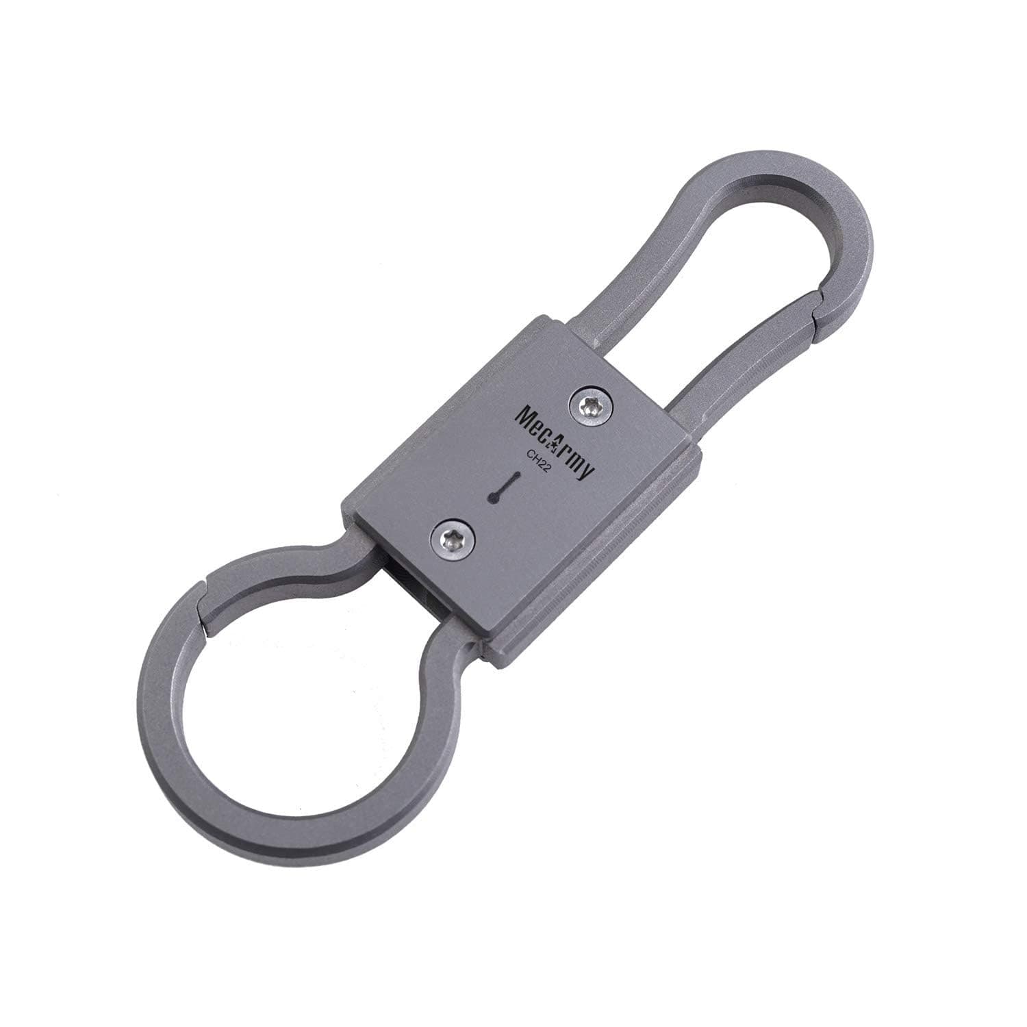 CH22 Titanium Double-Ended Keychain with Quick-Release Keychain Carabiner Keyring, Keychain Accessorie EDC Gear for Everyday Carry