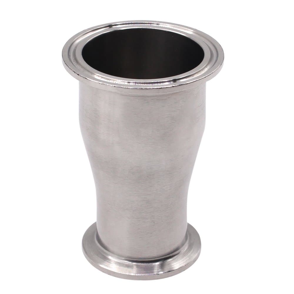 DERNORDSanitary Fitting Reducer Fitting SUS304 Tri Clamp Ferrule Style 2" Tube OD to 1-1/2" Tube OD