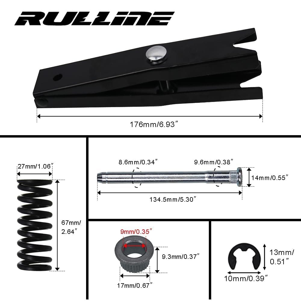 RULLINE Complete Door Hinge Repair Kit for Chevy GMC - Includes Pin, Bushing, Spring, and Tool - Compatible with C1500 C2500 K1500 K2500 K3500 Suburban Tahoe Jimmy Yukon 1988-2002