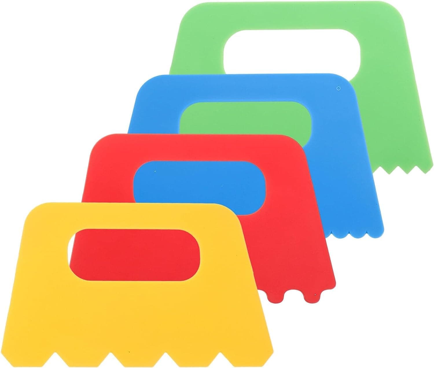 Levin 4pcs Paint Scraper, Spreader, Scraper Tool - Plastic Putty Knife for Art