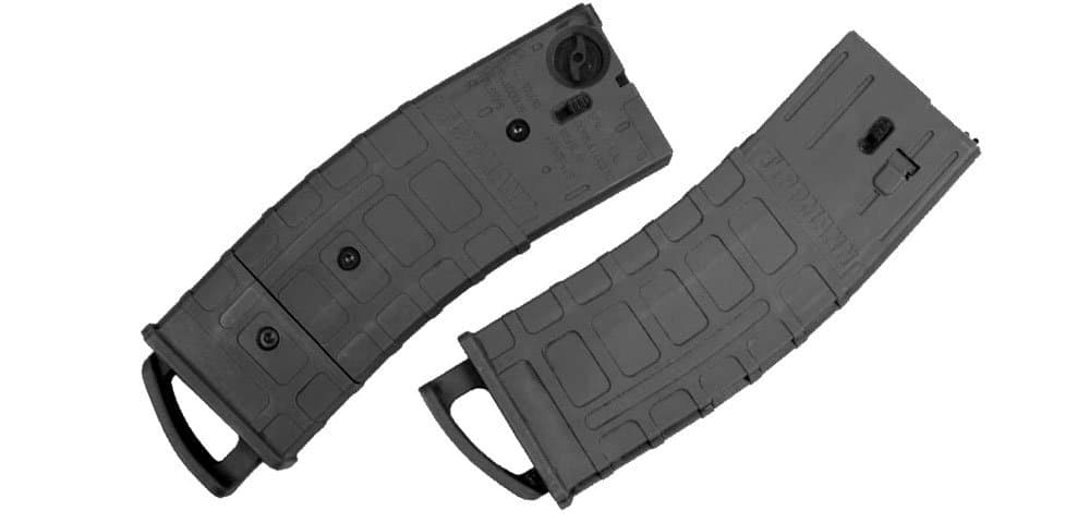 TMC MAGFED Paintball Marker Magazines - 2 Pack Black