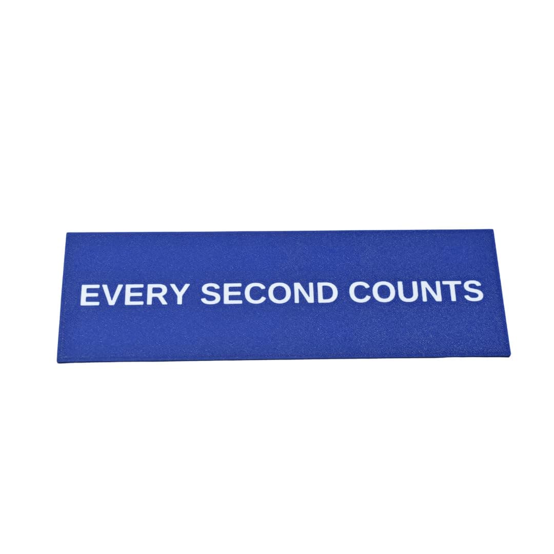 Every Second Counts Wall Sign | Inspirational Kitchen Decor | 9.25" x 3" | Made in USA