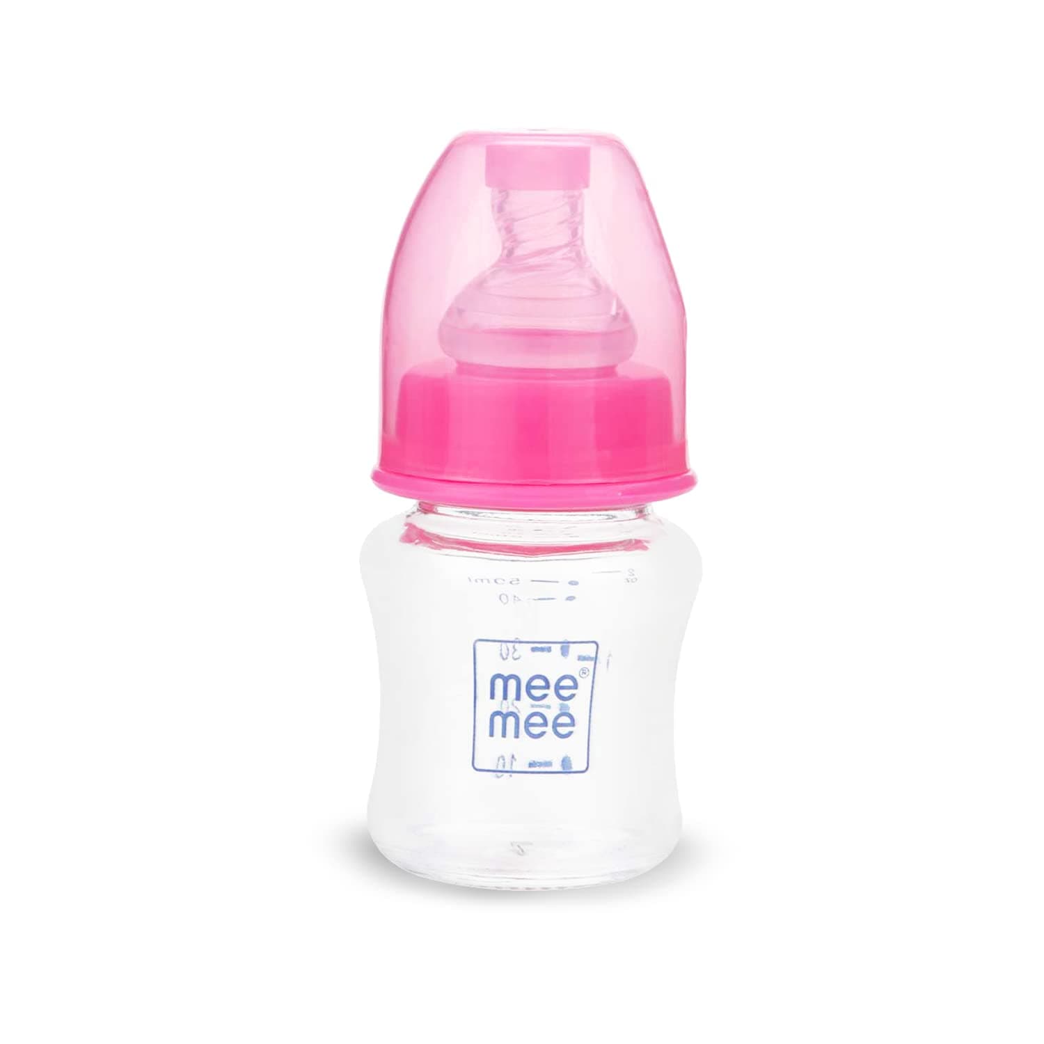 Mee Mee Premium Glass Feeding Bottle, Pink