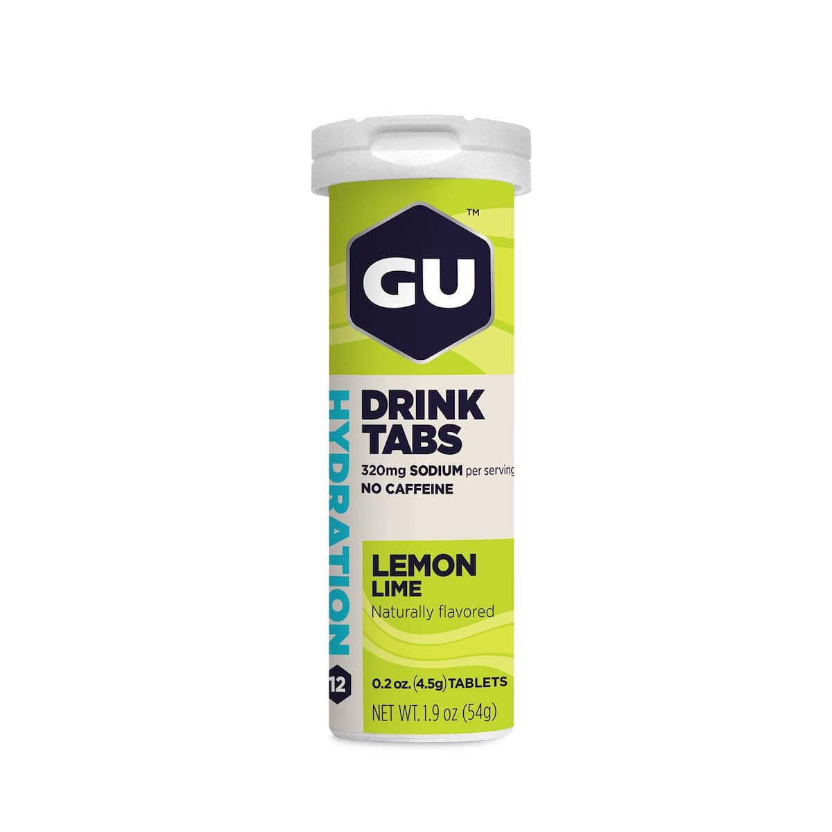 GU Energy Hydration Electrolyte Drink Tablets, Single Tube (Lemon Lime)