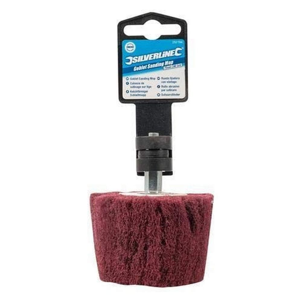 Silverline 262194 Goblet Sanding Mop 75 mm 240 Grit