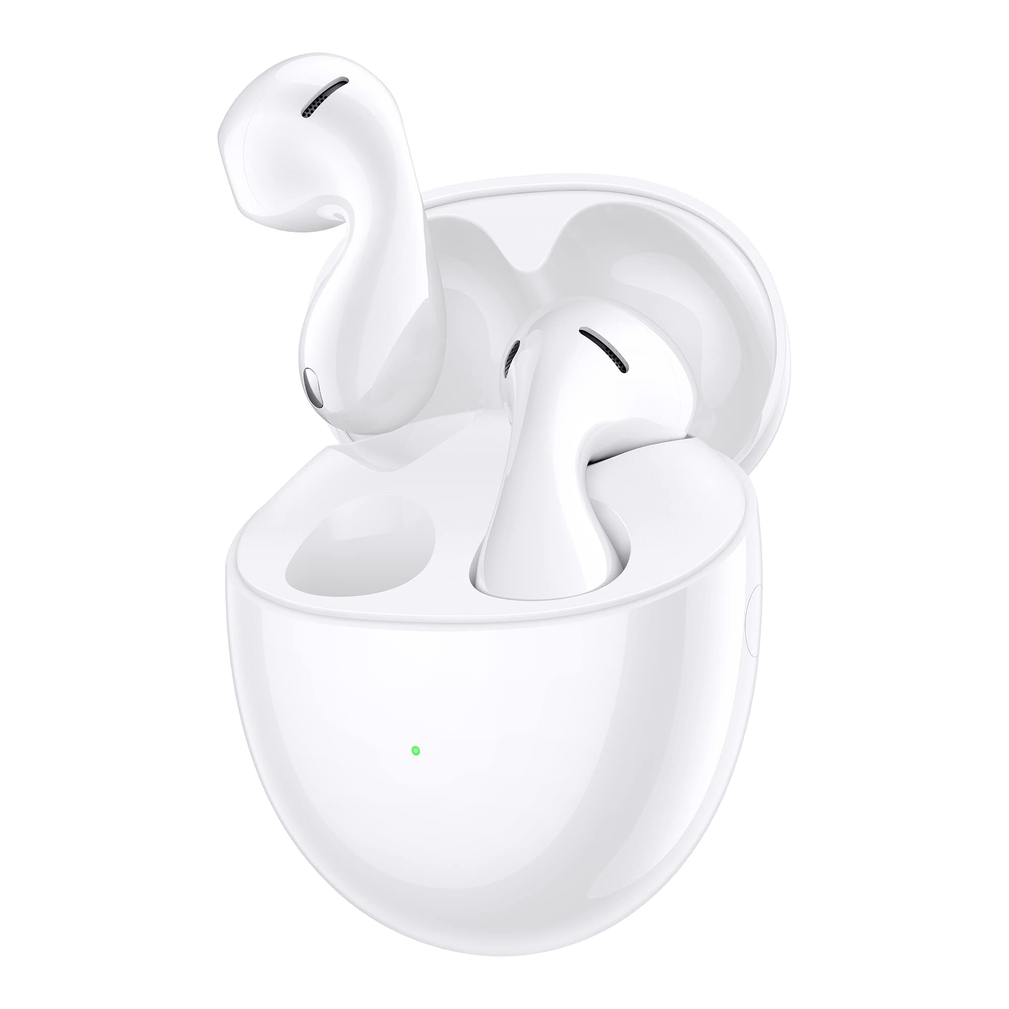 FreeBuds 5 Wireless Earphone, TWS Bluetooth Earbuds, Unique Design, Hi-Res sound, AI Call noise cancellation, Super charge, Long battery life, Dual device connection, Water resistance, White