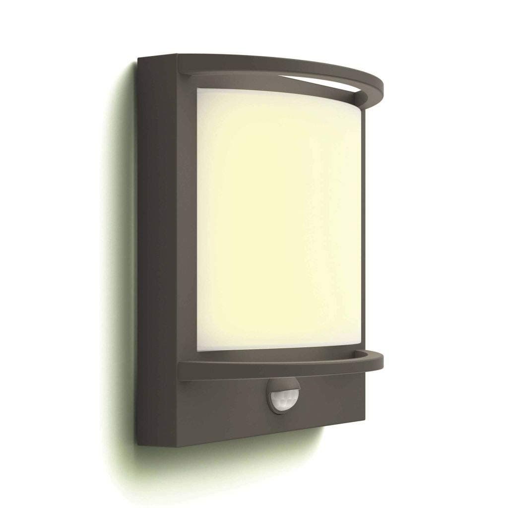 Signify LED Wall Motion Sensor for Outdoor Lighting, Aluminium, Built-in, Anthracite