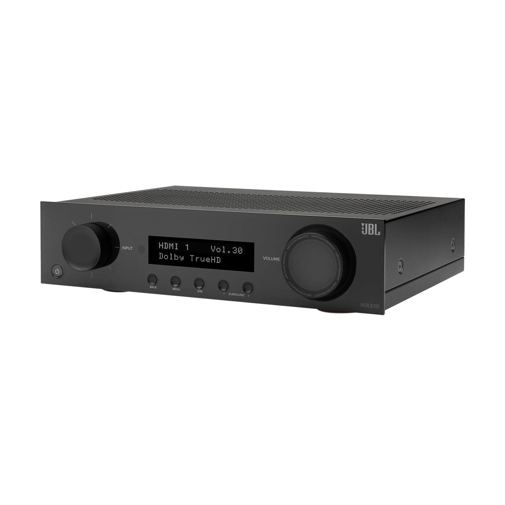 JBL MA310 5.1 Channel Class D 4K Bluetooth AV Receiver, 60W, HDMI, Dolby and DTS Decoding - Black