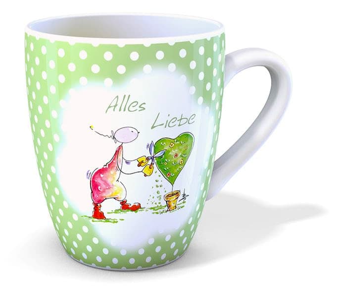 KVN Oups Mug Green – Alles Liebe