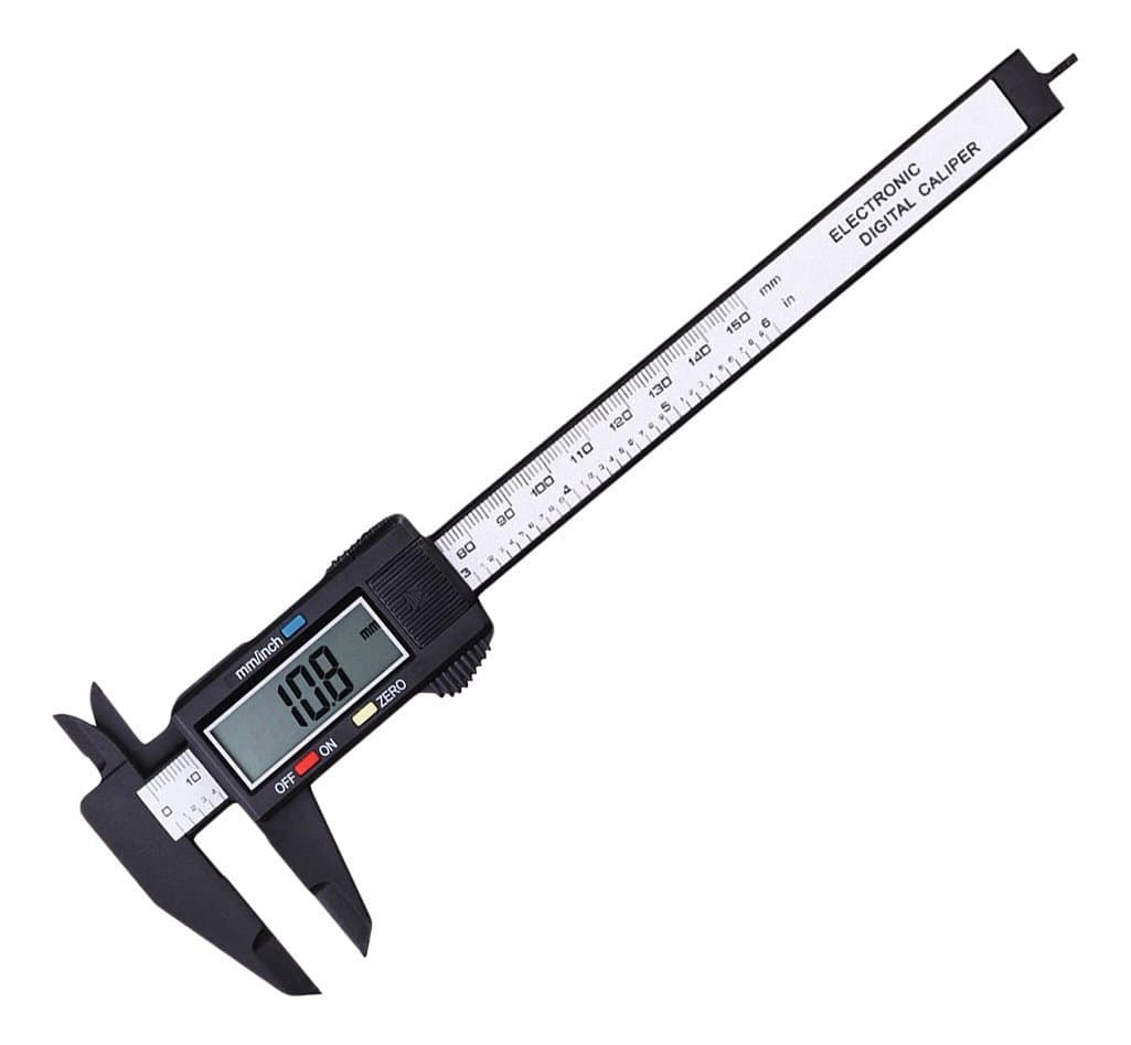 150mm 6inch Plastic Digital Caliper LCD Digital Electronic Ruler Carbon Fiber Vernier Caliper Gauge Micrometer Measuring Tool