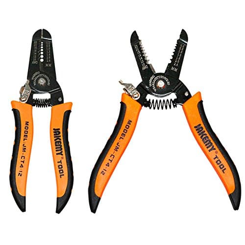 Drake Off Road Tools Stripper, Binwen 7.0'' Wire Cutting Pliers Nippers Repair Tool with Build-in Wire Cutter and Looping Holes Crimping Pliers for 10-22 AWG Stranded Wire Cutting