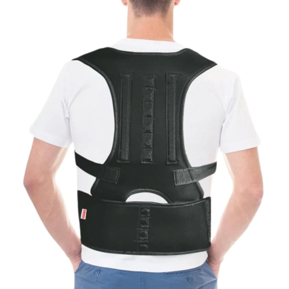 Dr. Ortho Posture Corrector Belt For Back & Shoulder, Back Support Belt For Men & Women, Back Straightener Brace For Spine & Body Posture Correction (Large)