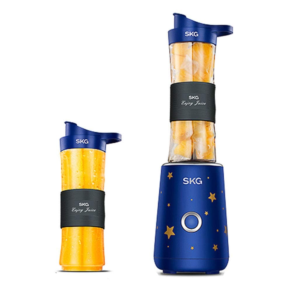 CPDZ 20oz Fruit Mixing Machine,office juicer,Portable juicer, Small container, Personal Glass Smoothie Blender, blue Double cup