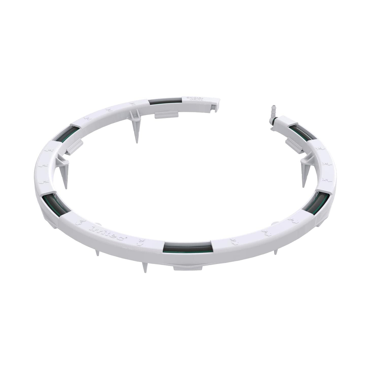 1 Pack - Premium Hevy Duty Drip Irrigation Watering Ring for .125 Inch Tubing, Halo, Circle, Great for Greenhouse & Commercial Grower Applications (10" Diameter Ring, 1)