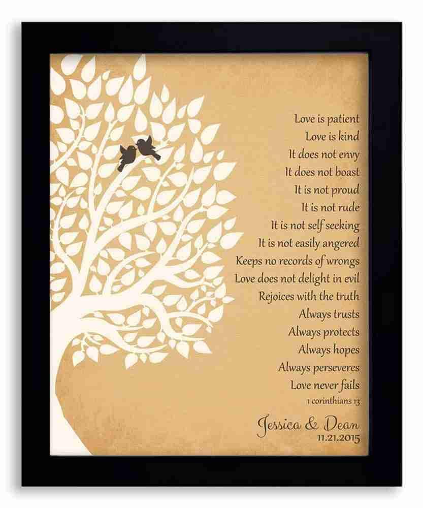 8x10 Framed Art Print - Personalized Gift for Parents How Could We Possibly Thank You Enough Mother of Groom or Bride Family Wedding Poem Tree - With Solid Wood Frame & Gift Wrapping LTC-P1131