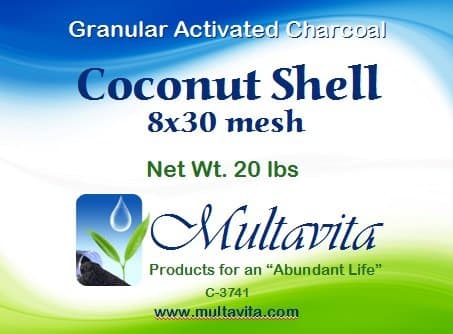 8x30 mesh Coconut Shell Granular Activated Charcoal 20 lb in pail Carbon Granules