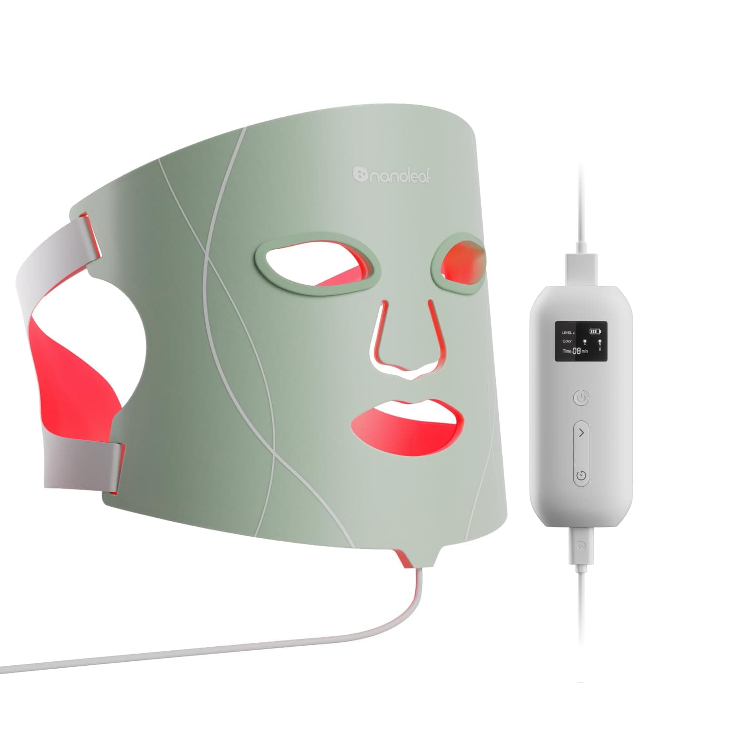 FDA-Cleared LED Face Mask with 7 Light Therapy Modes - Professional Red, Blue & NIR Light Treatment Device for Wrinkles, Acne & Skin Rejuvenation - 432 LEDs, Rechargeable