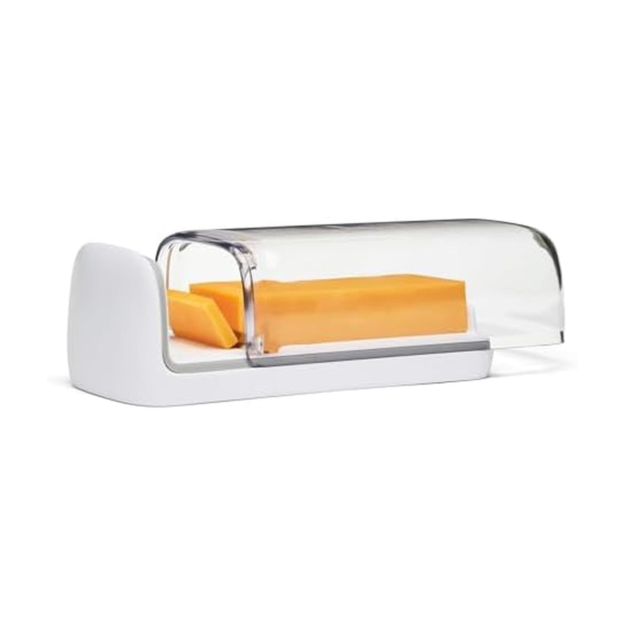 Chef'n 2-in-1 Cheese Slicer and Storage Container | Integrated Lid Keeps Cheese Fresh | Ideal Gift for the Cheese Lover