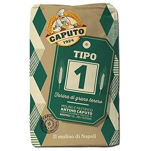 MOLINO CAPUTO Antimo Caputo Tipo, 1 Flour 2.2LB Bag, Great for Rustic Pizza with more Wheat Bran & Germ, Original, 16 Oz