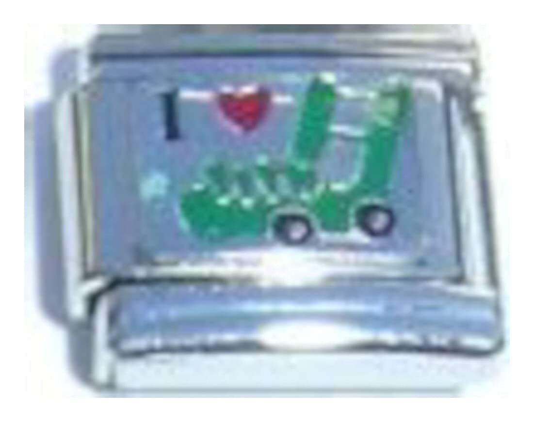 Green Lawnmower Italian Charm